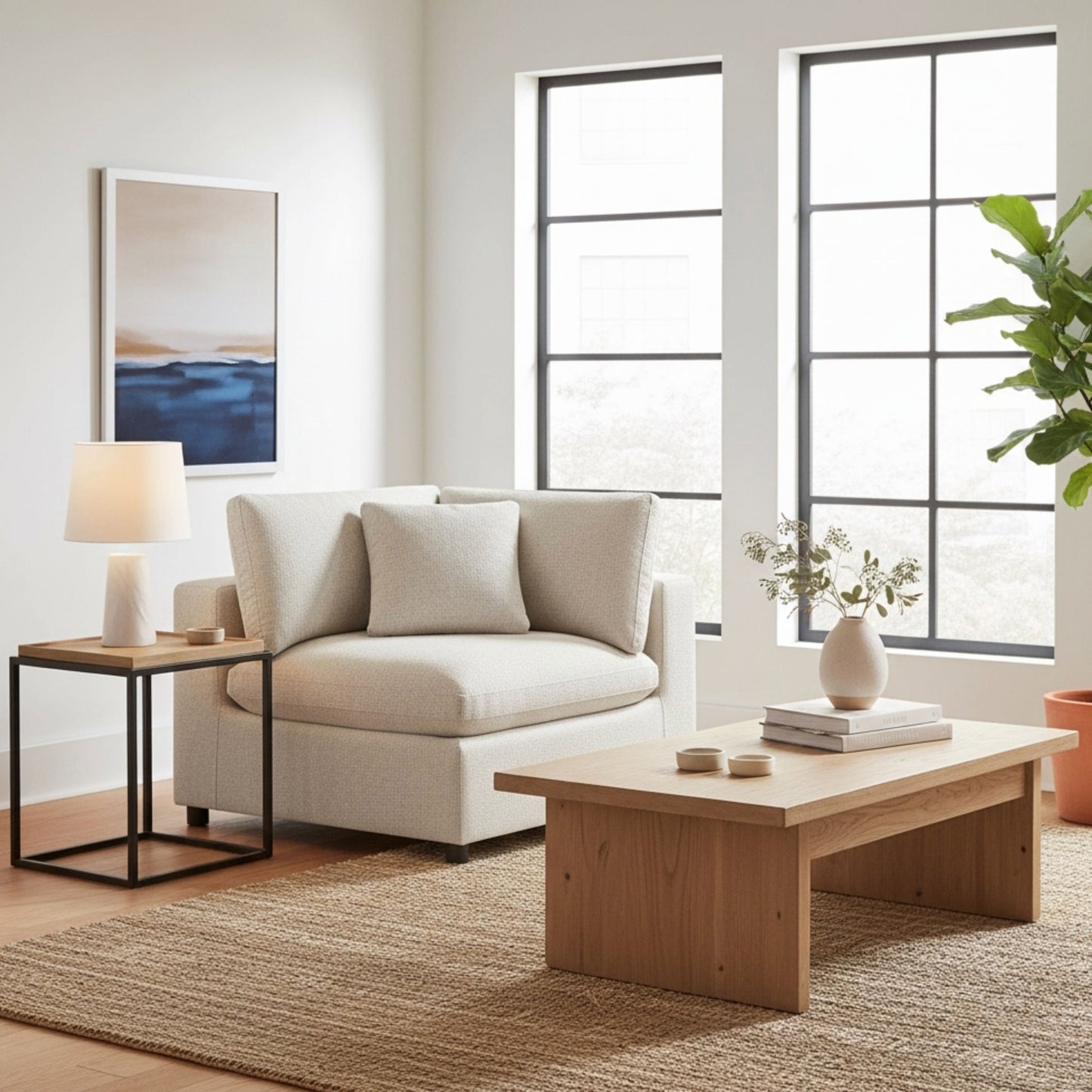 Cassandra - Corner Wedge Chair Ridgecrest Home
