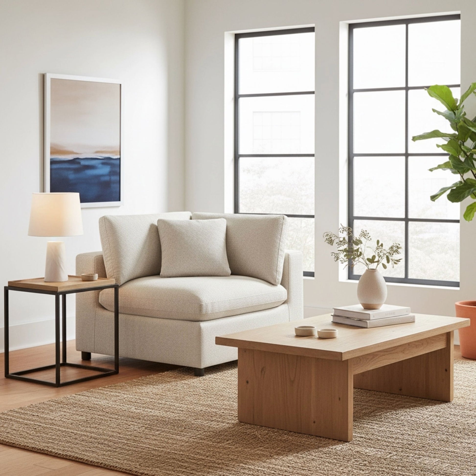 Cassandra - Corner Wedge Chair Ridgecrest Home