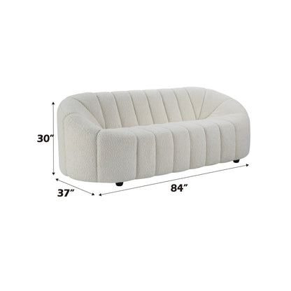 Osmash - Teddy Sherpa Sofa - White Acme