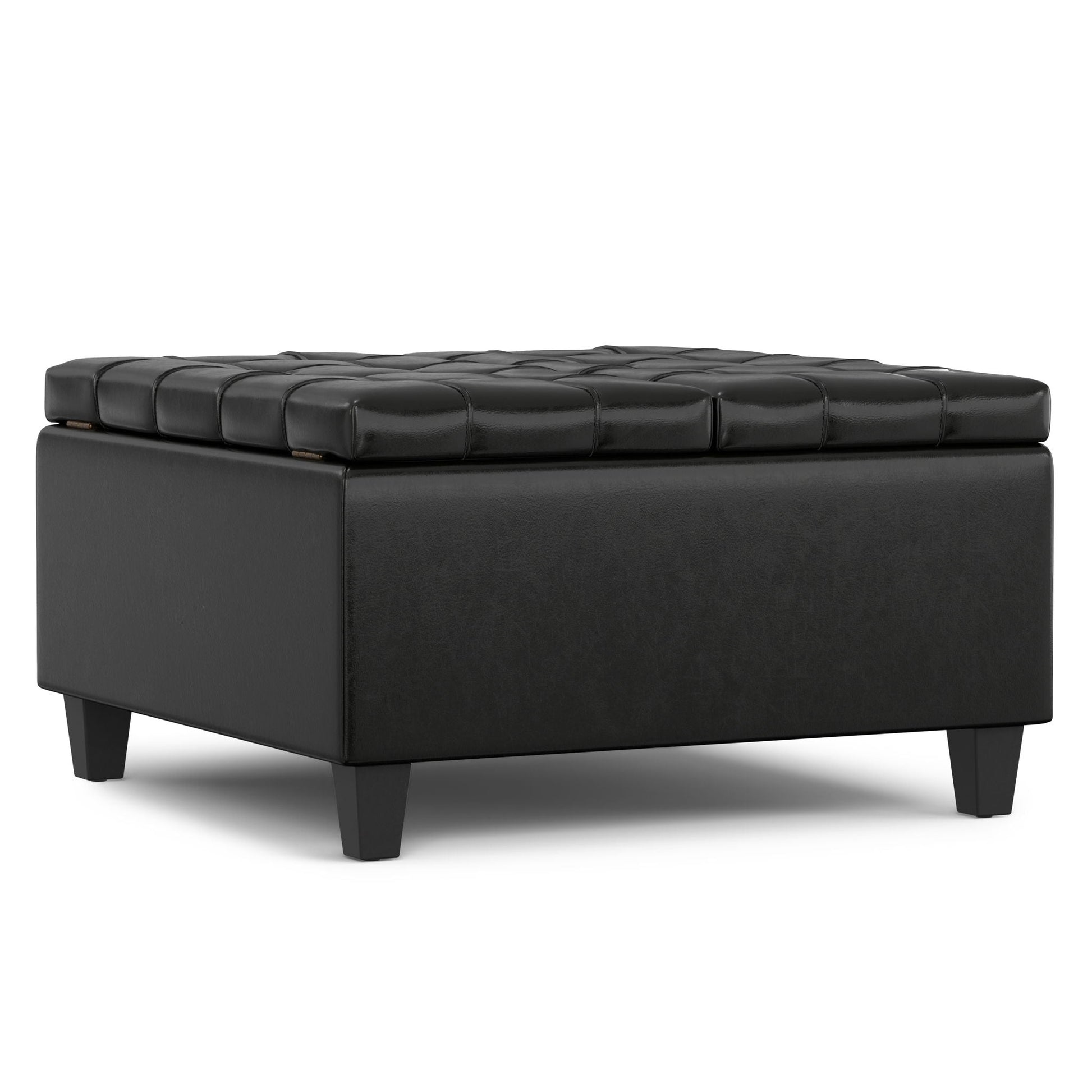 Harrison - Upholstered Coffee Table Storage Ottoman Simpli-Home