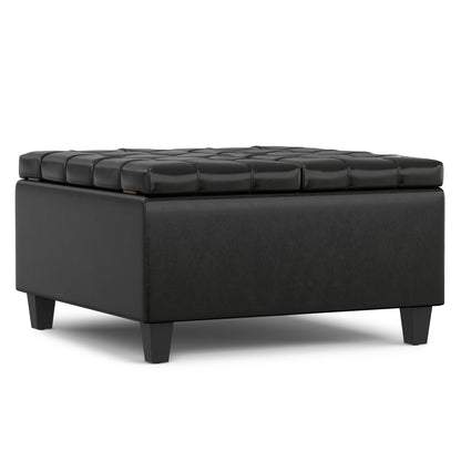 Harrison - Upholstered Coffee Table Storage Ottoman Simpli-Home