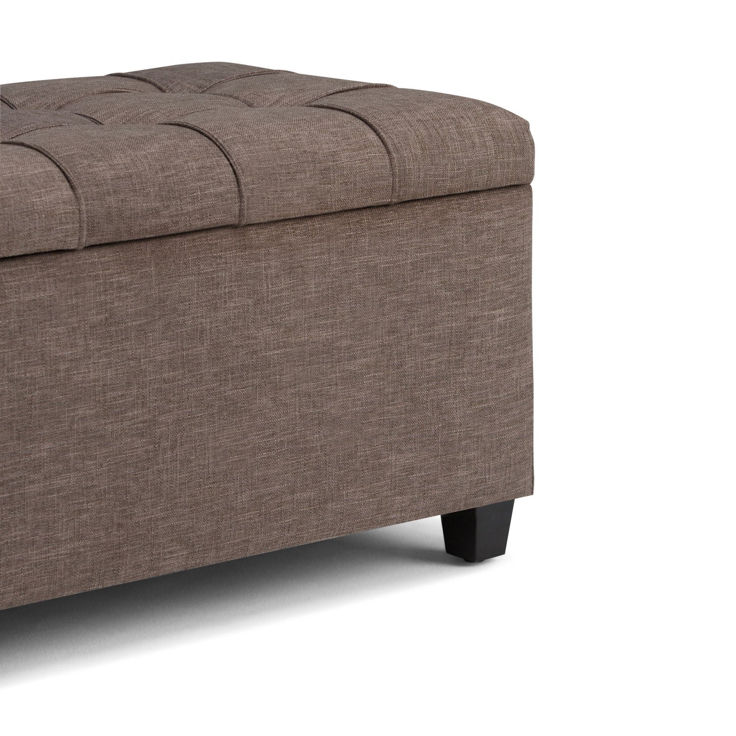 Sienna - Upholstered Storage Ottoman Bench Simpli-Home