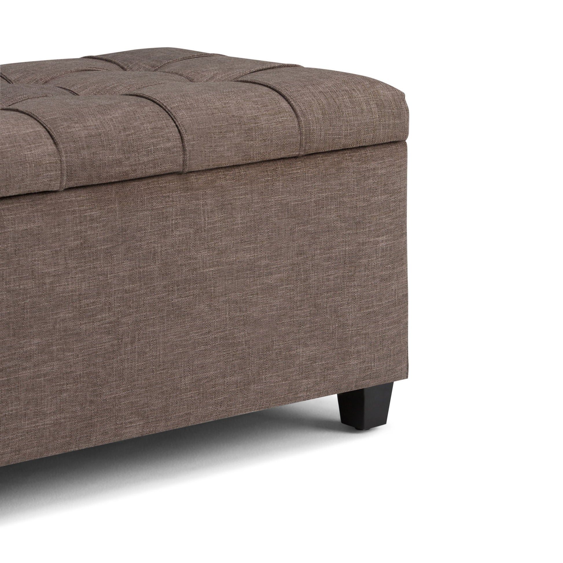 Sienna - Upholstered Storage Ottoman Bench Simpli-Home