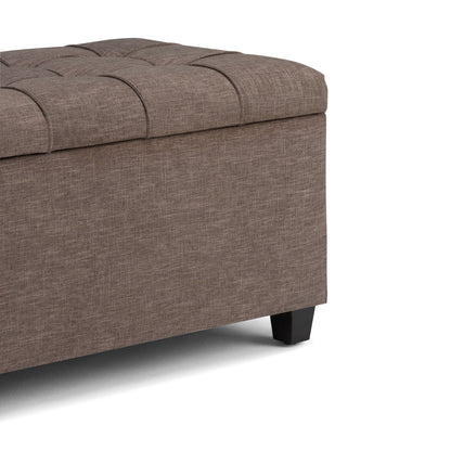 Sienna - Upholstered Storage Ottoman Bench Simpli-Home