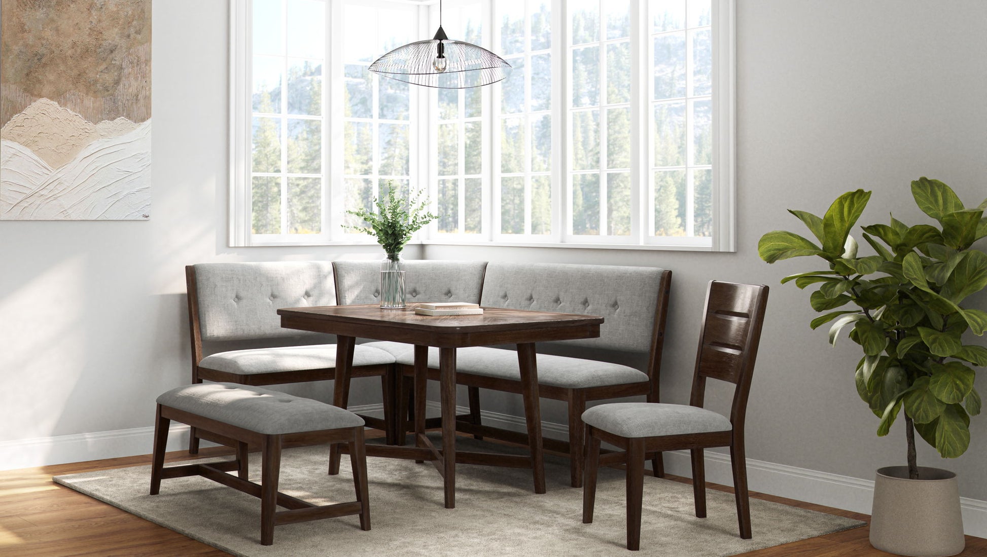 Mid-Century Modern Dining Table - Cherry Bernards Furniture