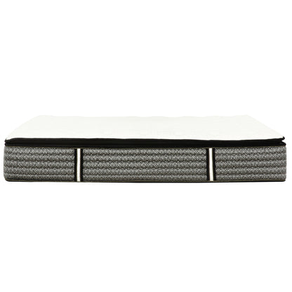 14" Premium Pocket Coil Hybrid Mattress With Gel Memory Foam, Super Plush - Gray / White - King Daily Nest