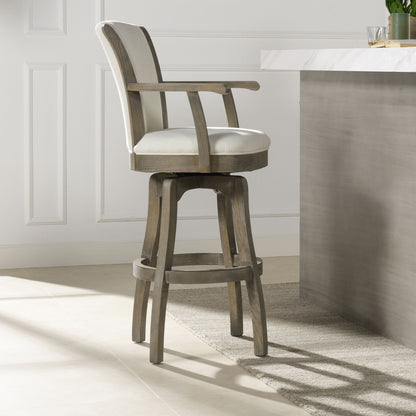 Williams - Swivel Bar Stool With Armrests Jennifer Taylor Home