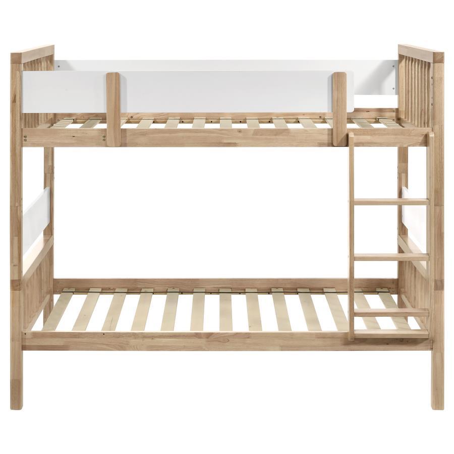 Dakota - Wood Twin Over Twin Bunk Bed - Natural Coaster Fine Furniture