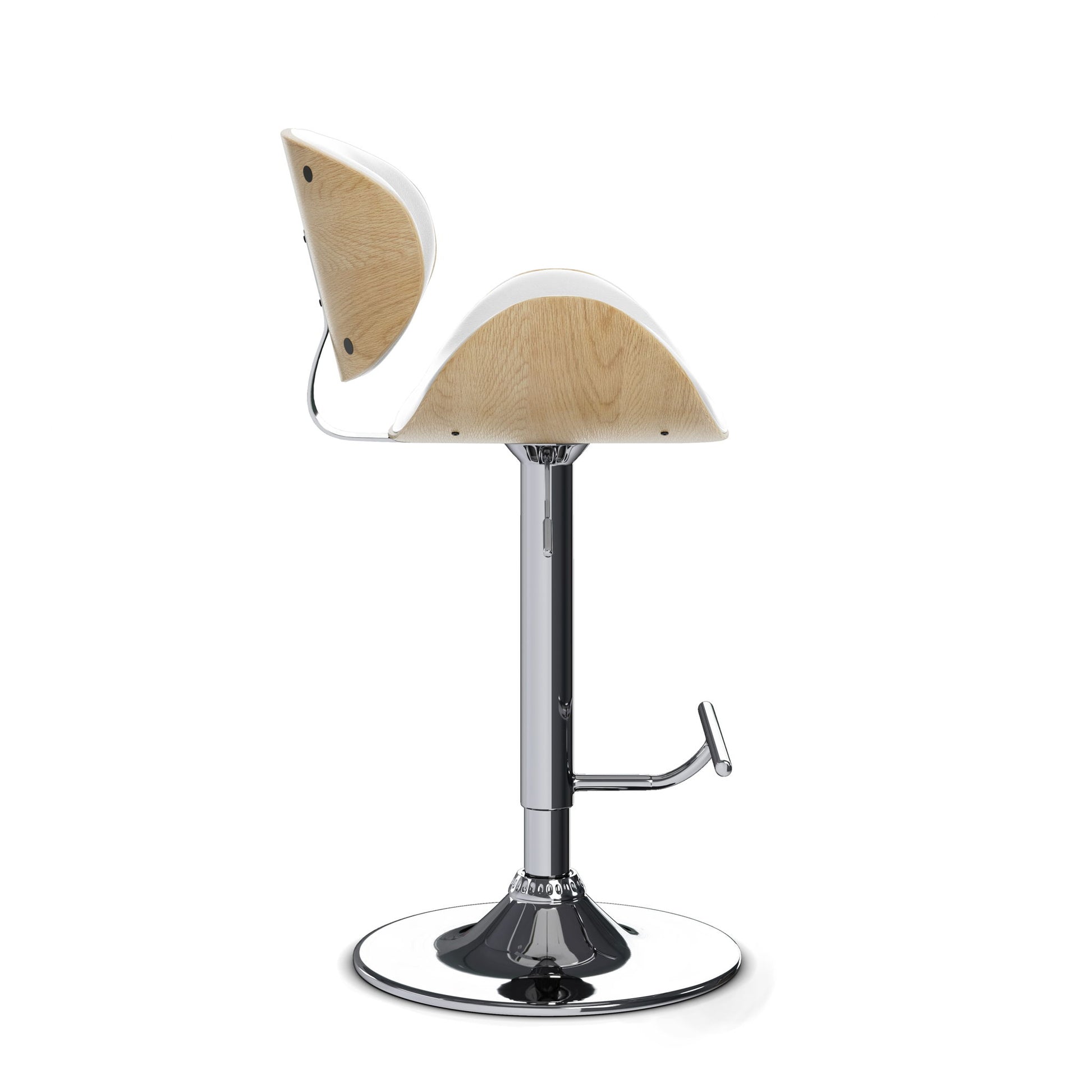 Marana - Handcrafted Bentwood Adjustable Swivel Bar Stool Simpli-Home