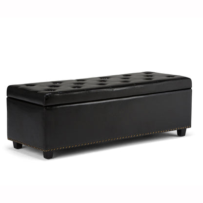 Hamilton - Upholstered Storage Ottoman Simpli-Home