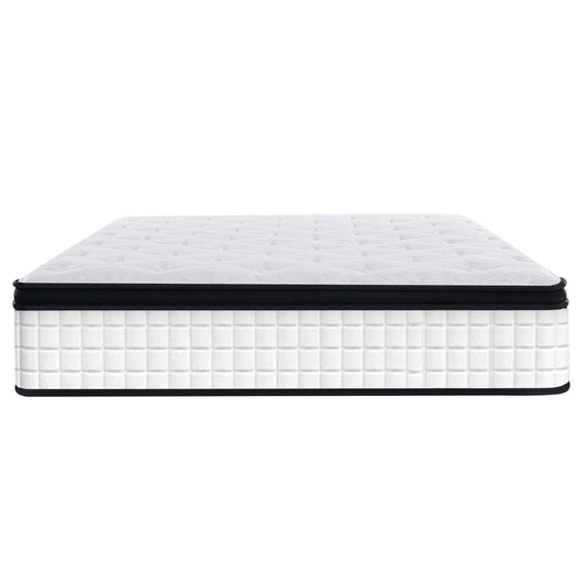 12" Hybrid Mattress Individual Pocket Spring, 7 Zoned Memory Foam Home Essentials