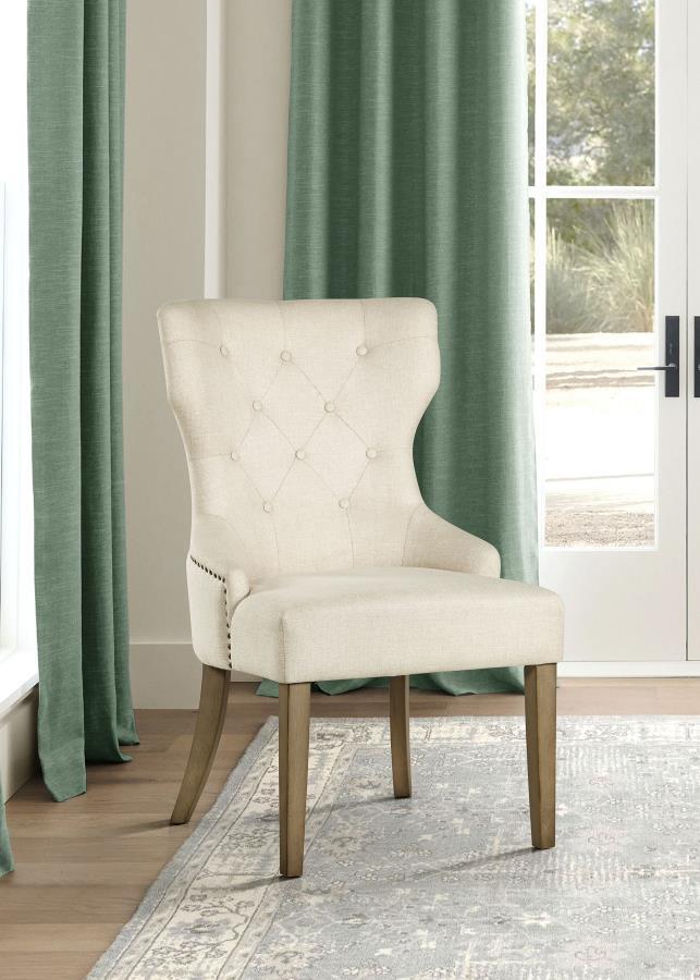 Baney - Tufted Upholstered Dining Chair CoasterElevations