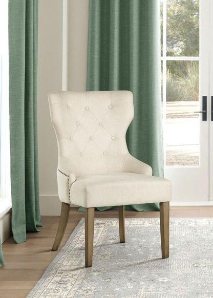 Baney - Tufted Upholstered Dining Chair CoasterElevations