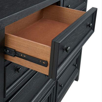 8 Drawer Dresser With Framed Fronts And Smooth Metal Glides Home Essentials