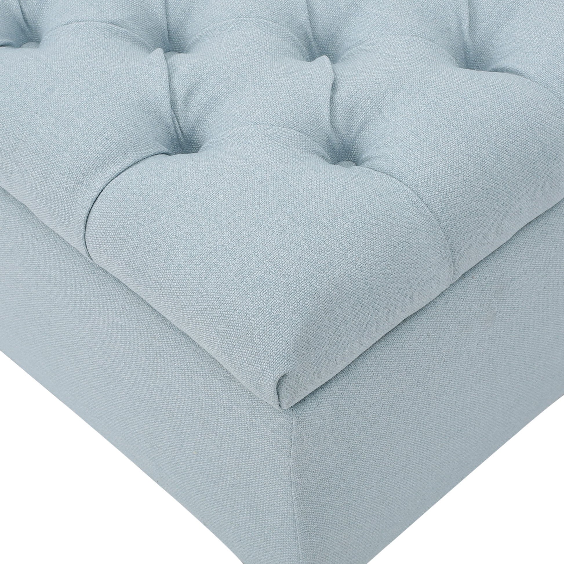 Glouster - Contemporary Storage Ottoman With Button Tufted Design Noble House