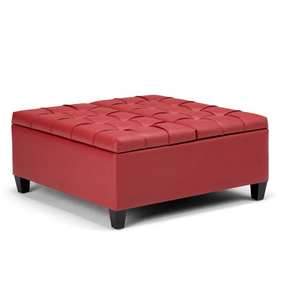 Harrison - Upholstered Coffee Table Storage Ottoman Simpli-Home