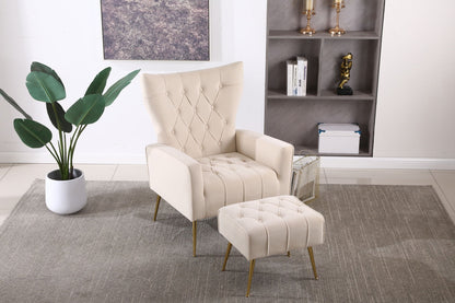 Accent Chair With Ottoman, Comfy Armchair For Living Room Home Essentials