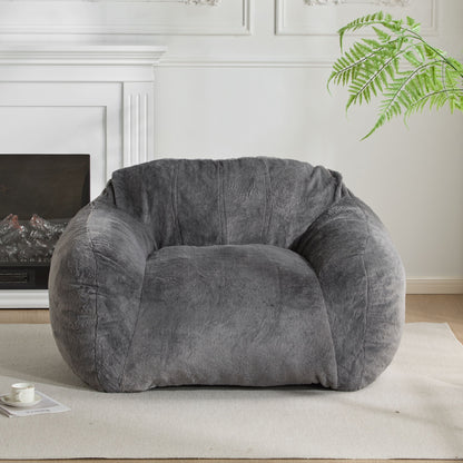 Sezze - Indoor Bean Bag Chair - Gray Noble House