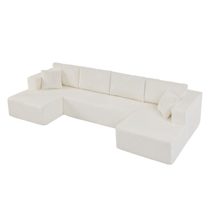 U - Shaped Modular Sectional Sofa For Living Room Home Essentials