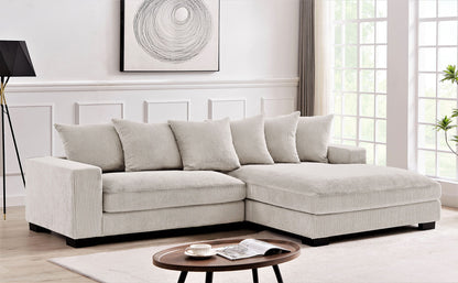 Luxe - Oversized 2 Piece Sectional Couches For Living Room, L Shaped Sofa With Chaise US Pride