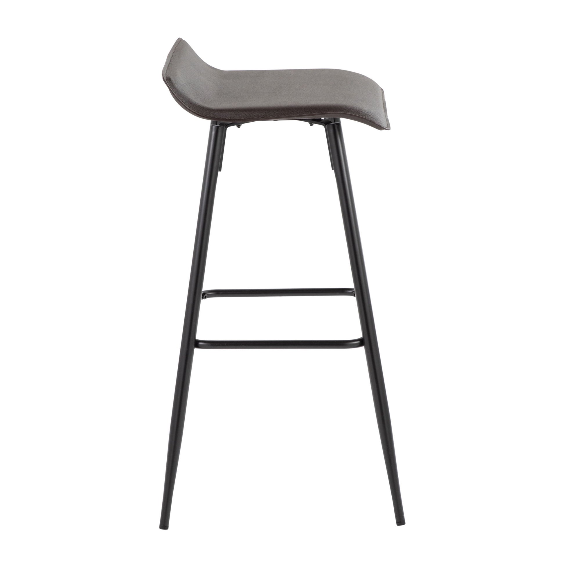 Ale - Contemporary Fixed-Height Bar Stool (Set of 2) Lumi Source