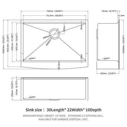 Farmhouse Kitchen Sink Workstation, Apron Front Daily Nest