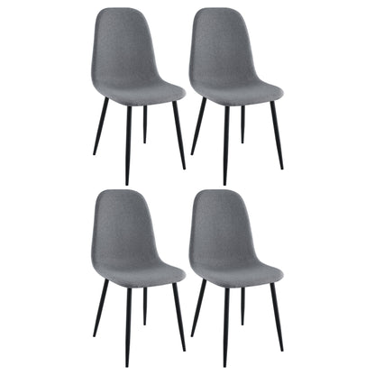 Dennison - Upholstered Dining Side Chair (Set of 4) - Gray