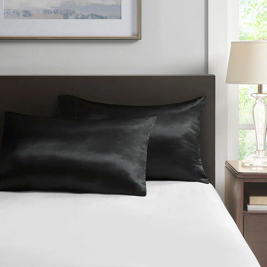 King Pillowcases (Set of 2) - Black