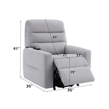 Freddie - Power Motion Recliner With Lift - Gray Acme
