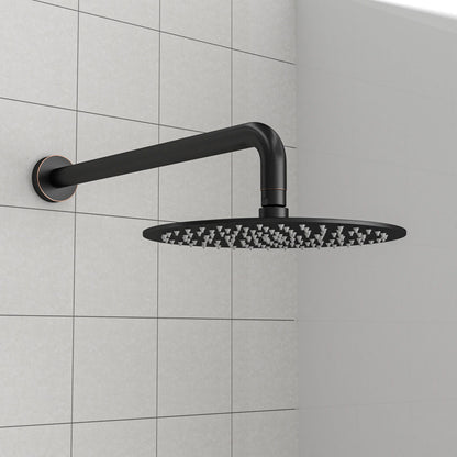 Oil Rubbed Bronze 16" Shower Arm With Flange, Stainless Steel, For Rain Shower Heads - Oil-Rubbed Bronze Daily Nest