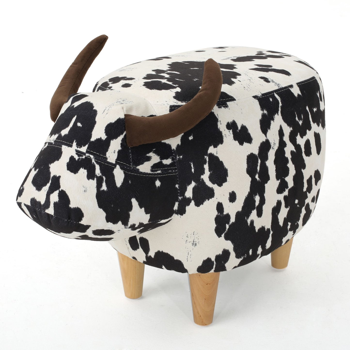 Cow Shaped Ottoman Footstool Noble House
