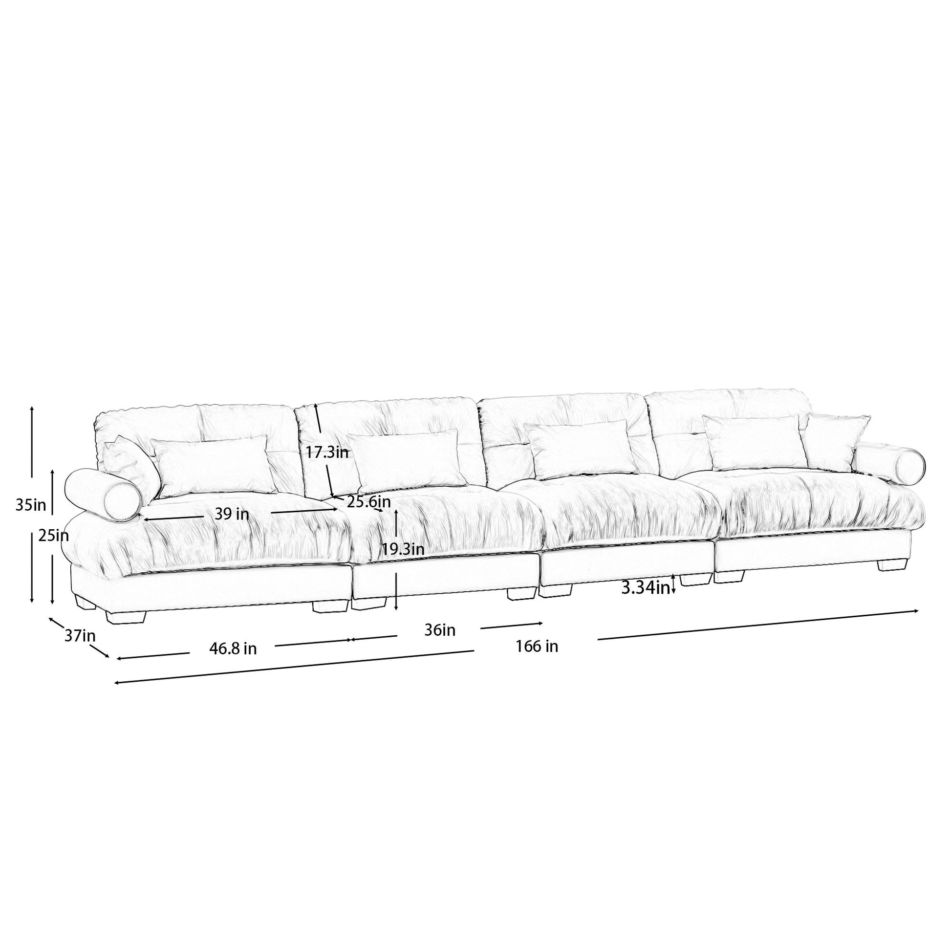 Super Comfort Oversized Modular Sectional Sofa Home Essentials