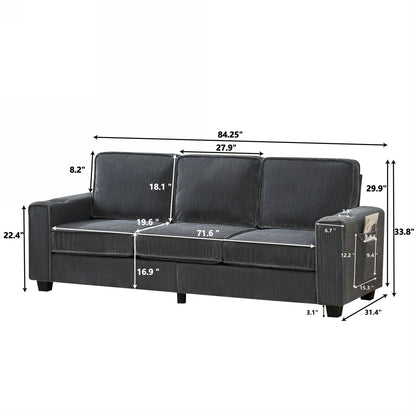 3 Seater Compact Sofa For Living Room Home Essentials