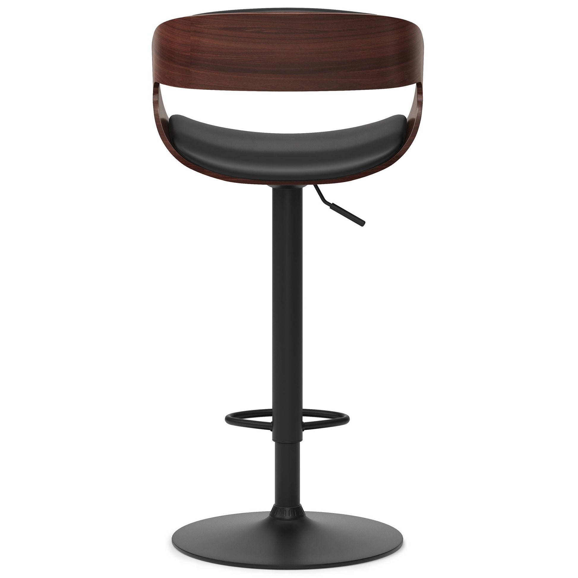Archer - Bentwood Adjustable Swivel Bar Stool - Black Simpli-Home