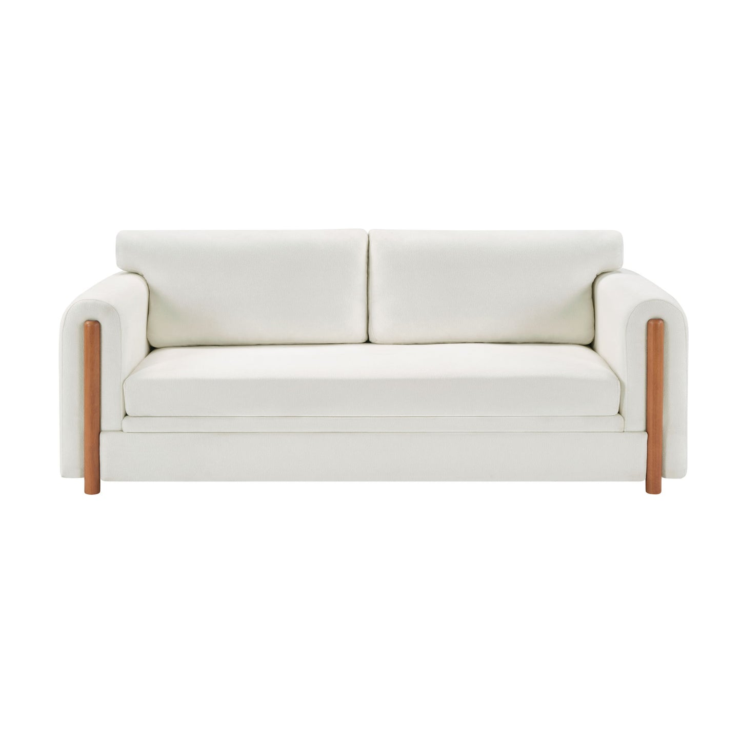 Modern 3 Seater Upholstered Couch Sofa For Living Room Noble House