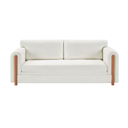 Modern 3 Seater Upholstered Couch Sofa For Living Room Noble House