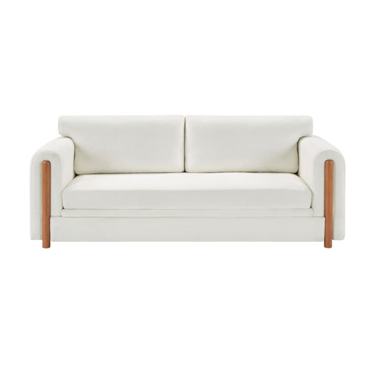 Modern 3 Seater Upholstered Couch Sofa For Living Room Noble House