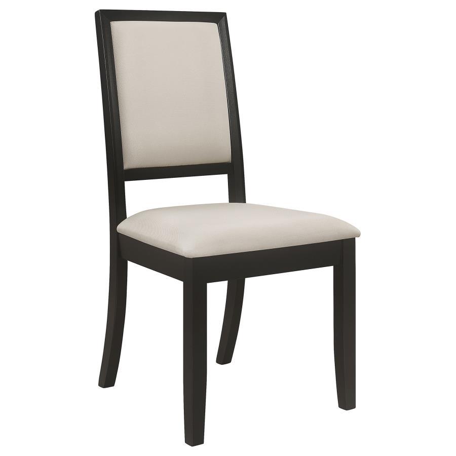 Louise - Upholstered Wood Dining Side Chairs (Set of 2) - Black CoasterEveryday