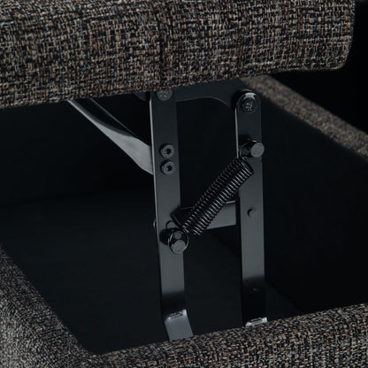 Harrison - Upholstered Coffee Table Storage Ottoman Simpli-Home