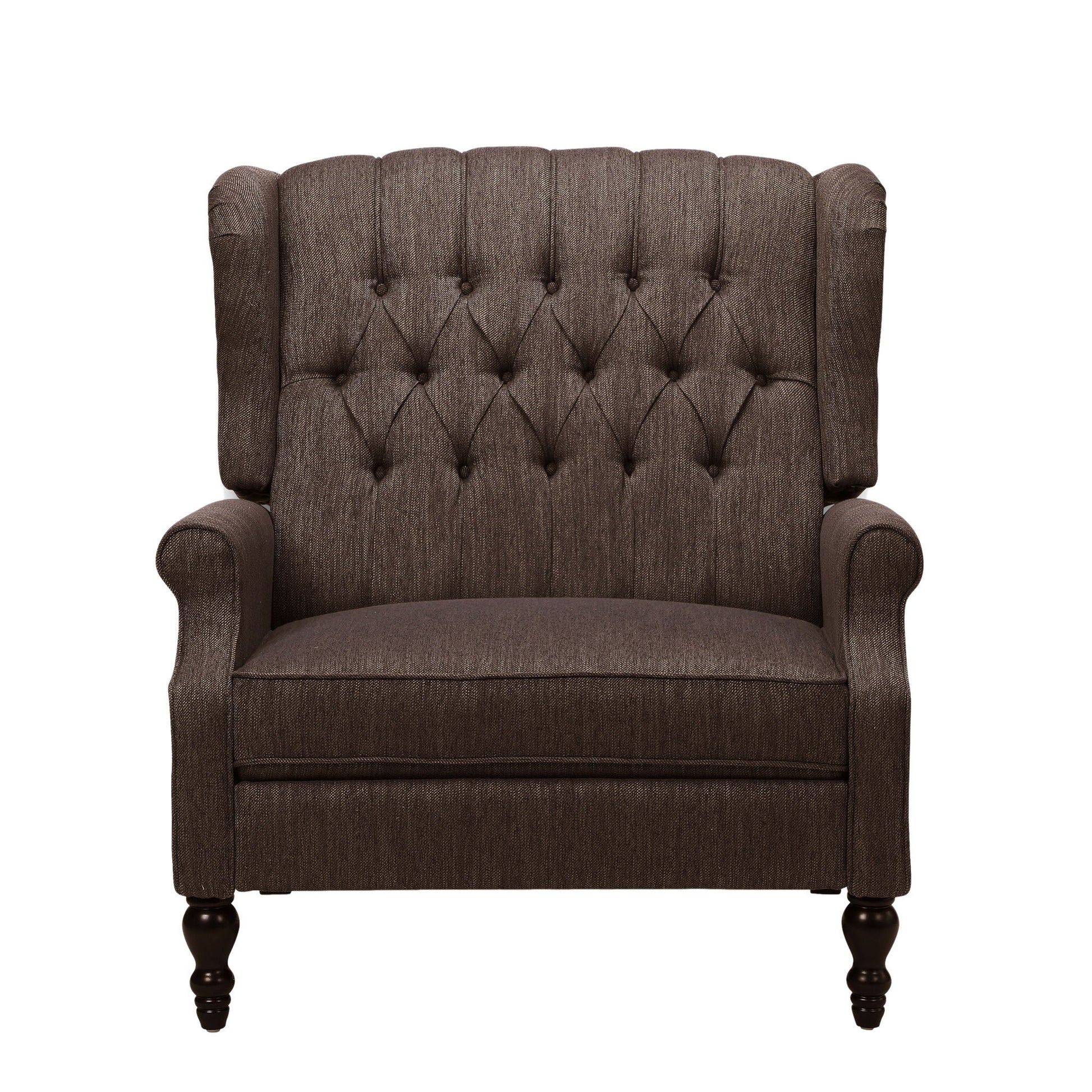 Dunham - Contemporary Fabric Tufted Oversized Pushback Recliner Noble House