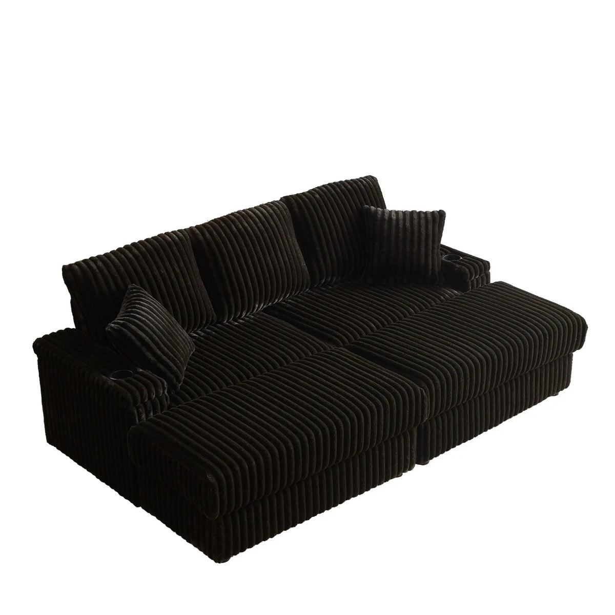 3 Seater Sofa With 2 Ottomans For Living Room Home Essentials