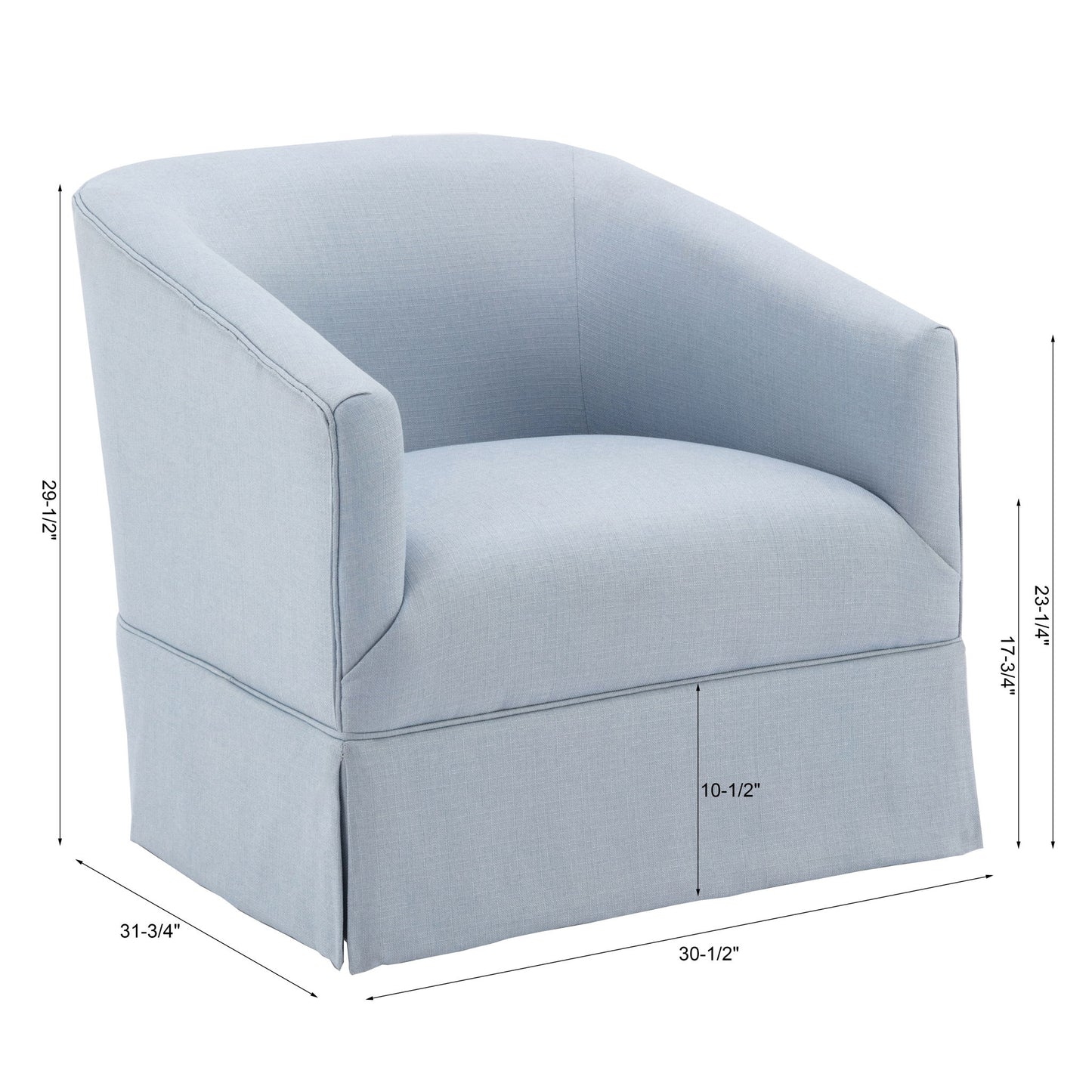 Earl - Skirted Swivel Chair Ridgecrest Home