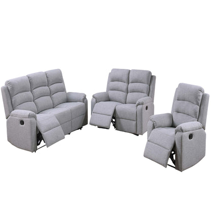 Modern Living Room Set With Manual Recliner Home Essentials