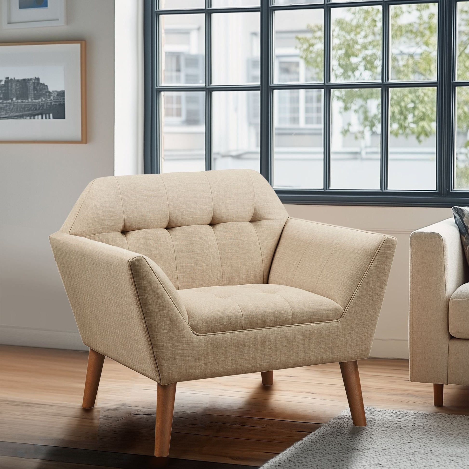 Newport - Lounge Chair - Beige INK+IVY
