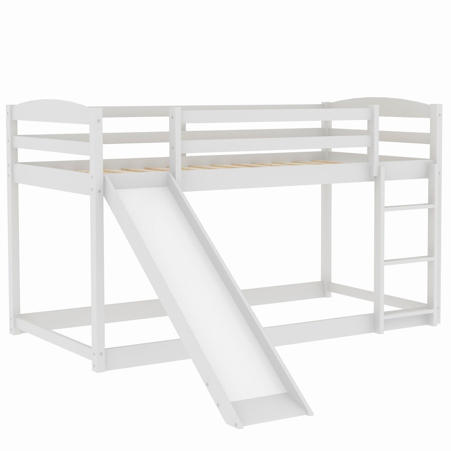 Durable Bunk Bed With Convertible Slide And Ladder Hearth and Haven