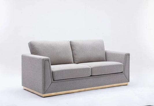 Valin - Linen Sofa For Living Room - Gray Acme