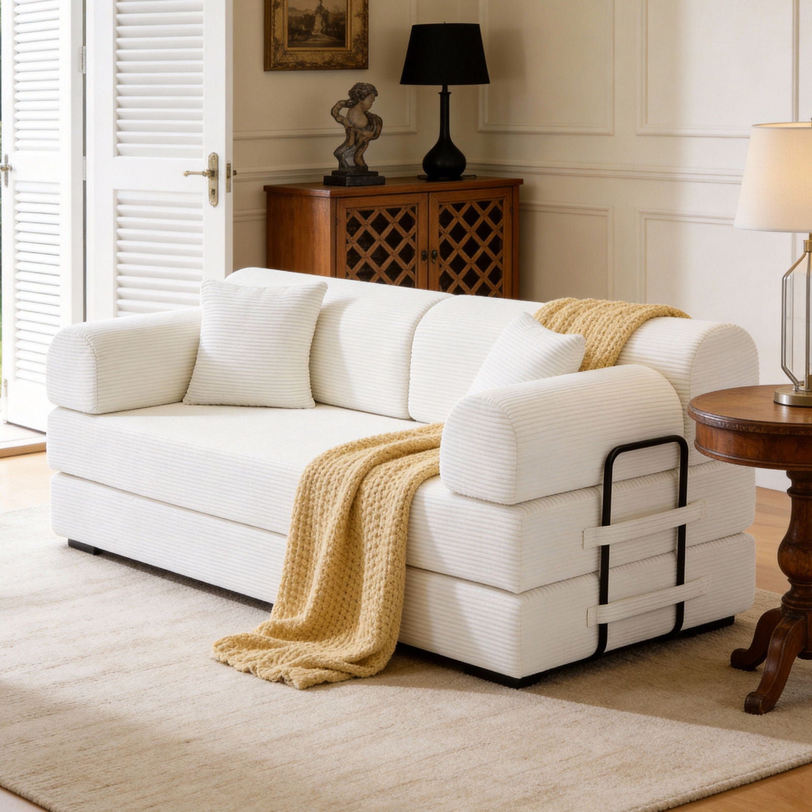 Convertible Sleeper Sofa Bed, Floor Lounge Couch For Living Room Home Essentials