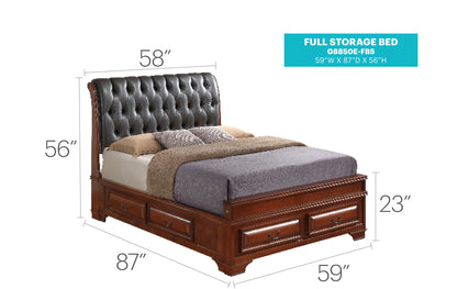 Storage Bed Elegant Transitional Glory Furniture