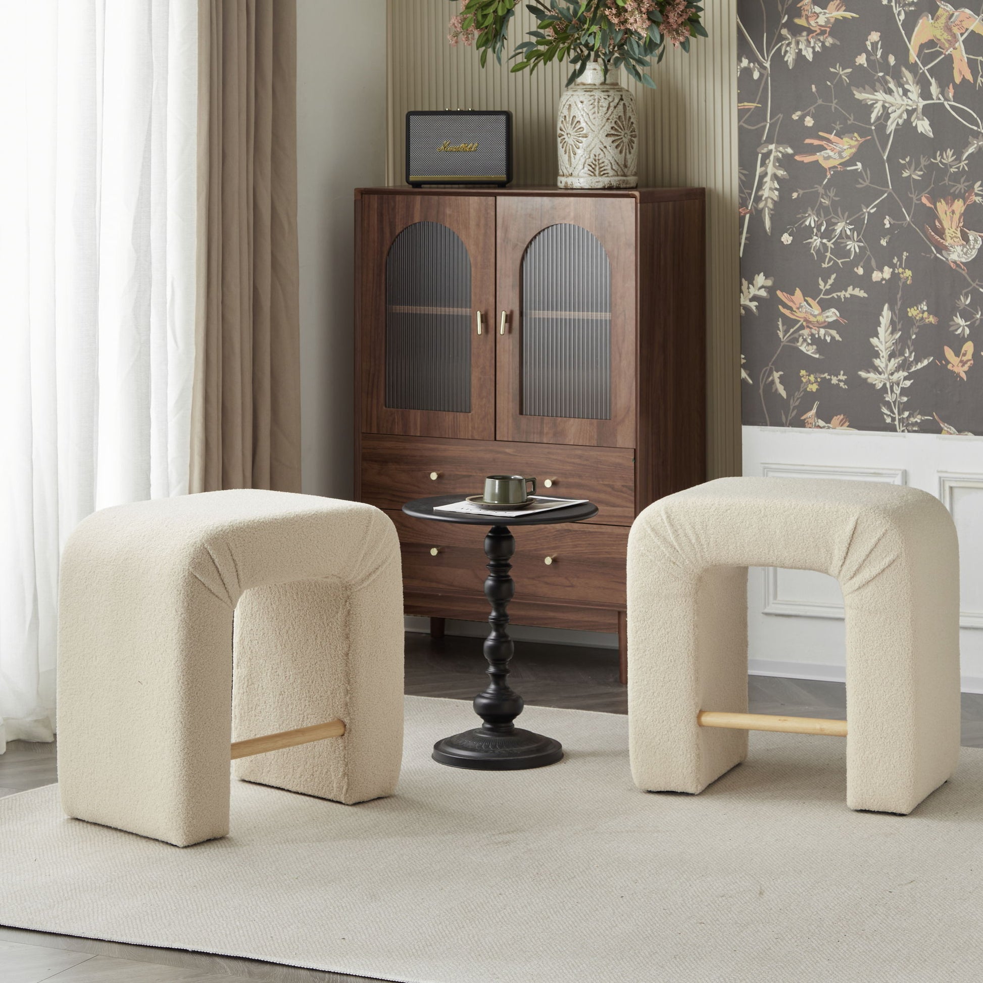 Boucle Stool (Set of 2) Noble House