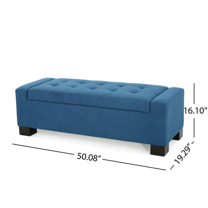 Tufted Storage Ottoman Bench Noble House